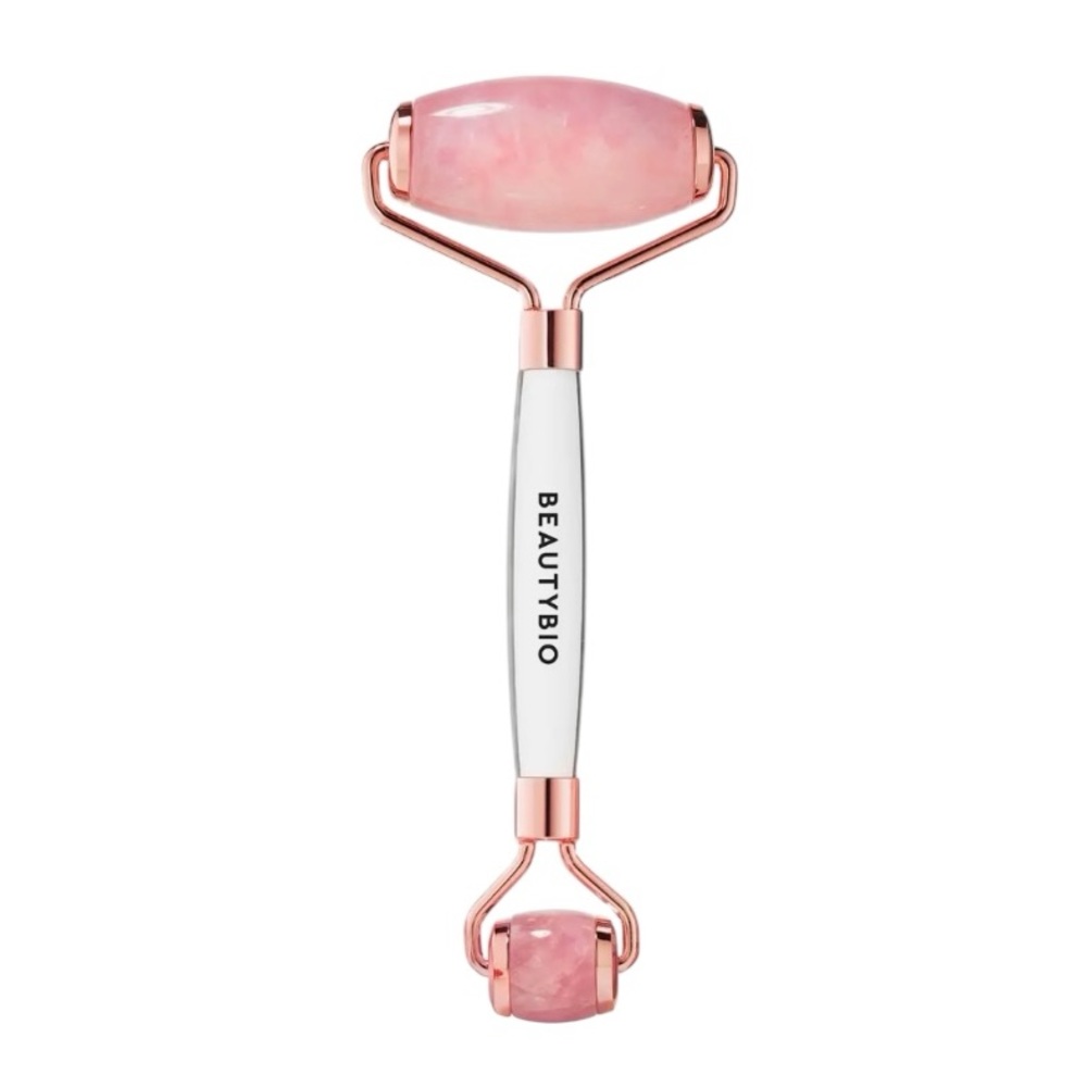 NIB BeautyBio Rose Quartz Crystal Roller